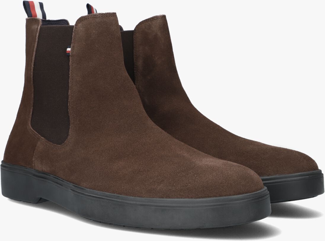 TOMMY HILFIGER bruine tommy hilfiger chelsea boots classic hilfiger suede chelsea