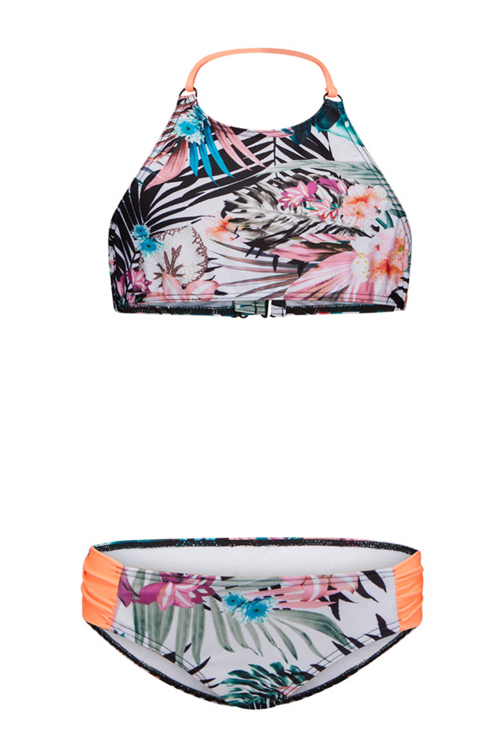 crop bikini Noelle roze/zwart