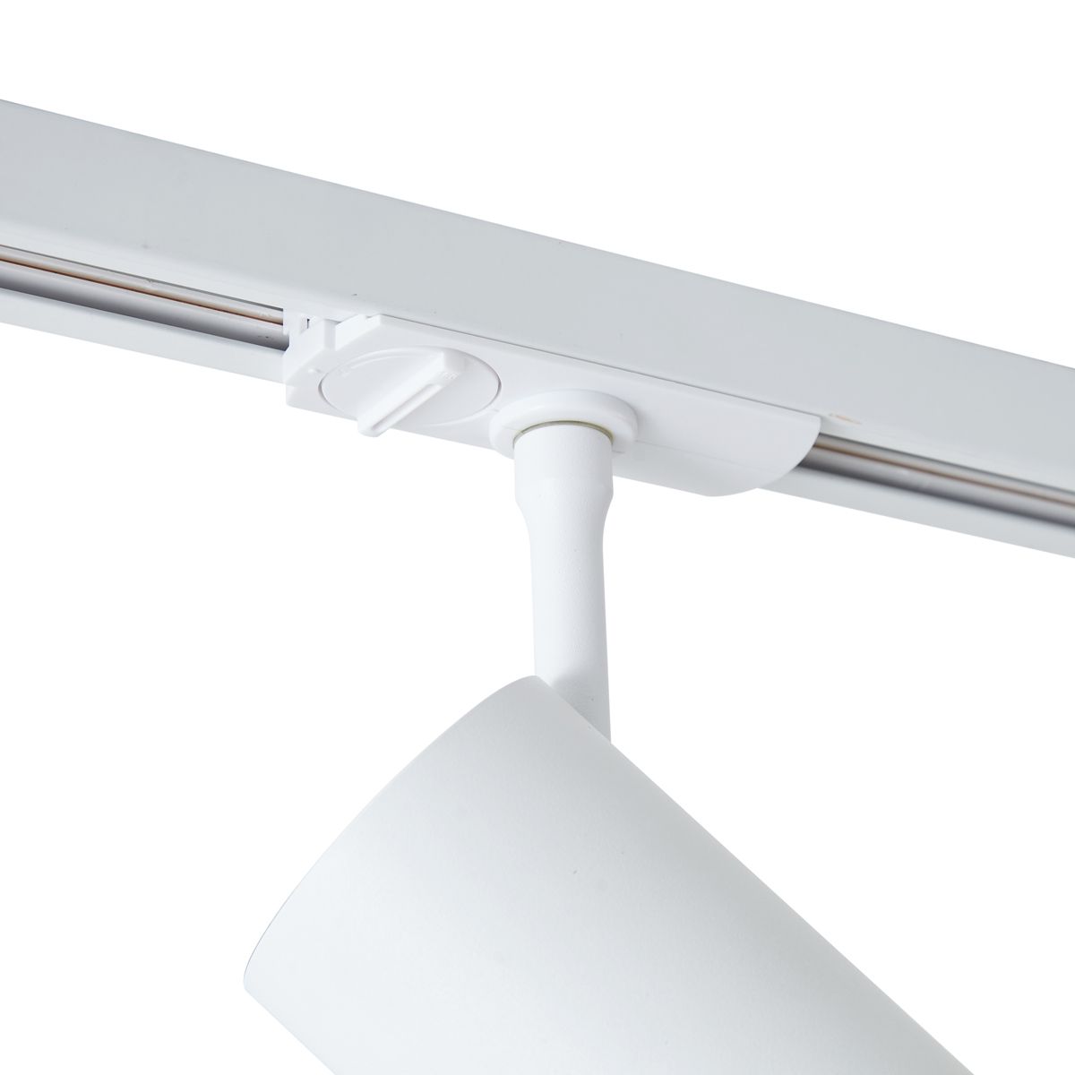 Moderne spot wit voor railsysteem 1-fase incl. LED draai- en kantelbaar - Iconic Zoom
