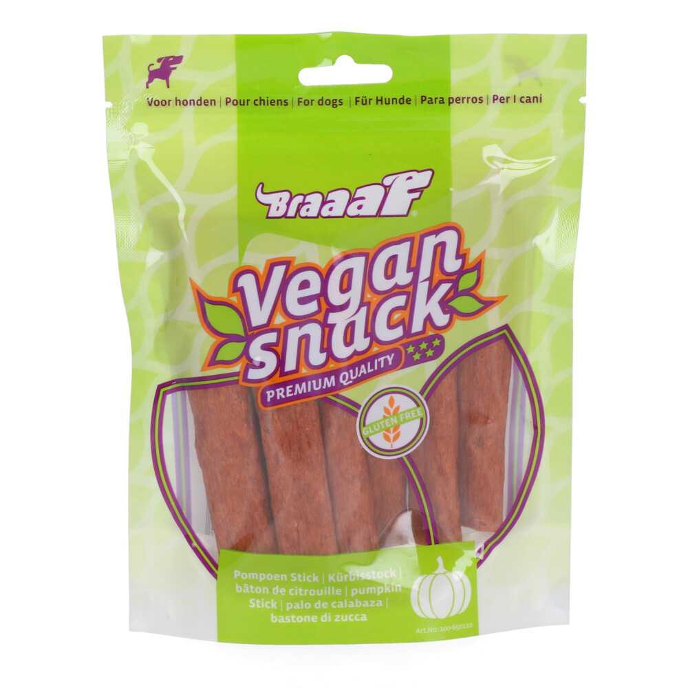 6x Braaaf Pompoen Sticks 12 cm80 gr