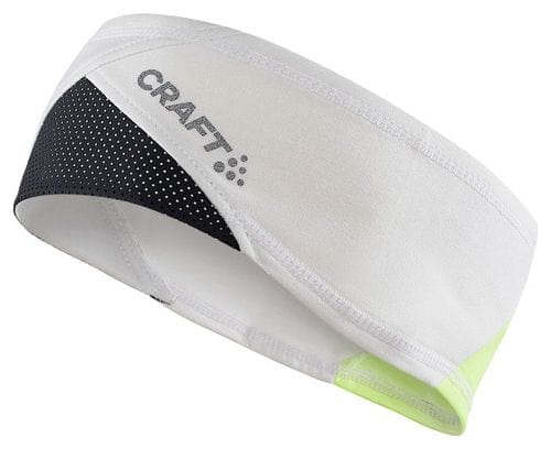Bandeau réfléchissant Craft ADV Lumen Fleece Blanc Jaune Unisex