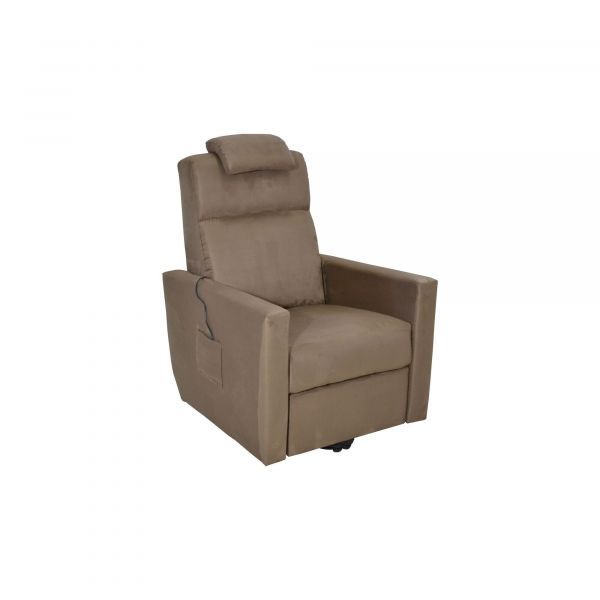 Invacare Poltrona Elétrica em Microfibra Camel