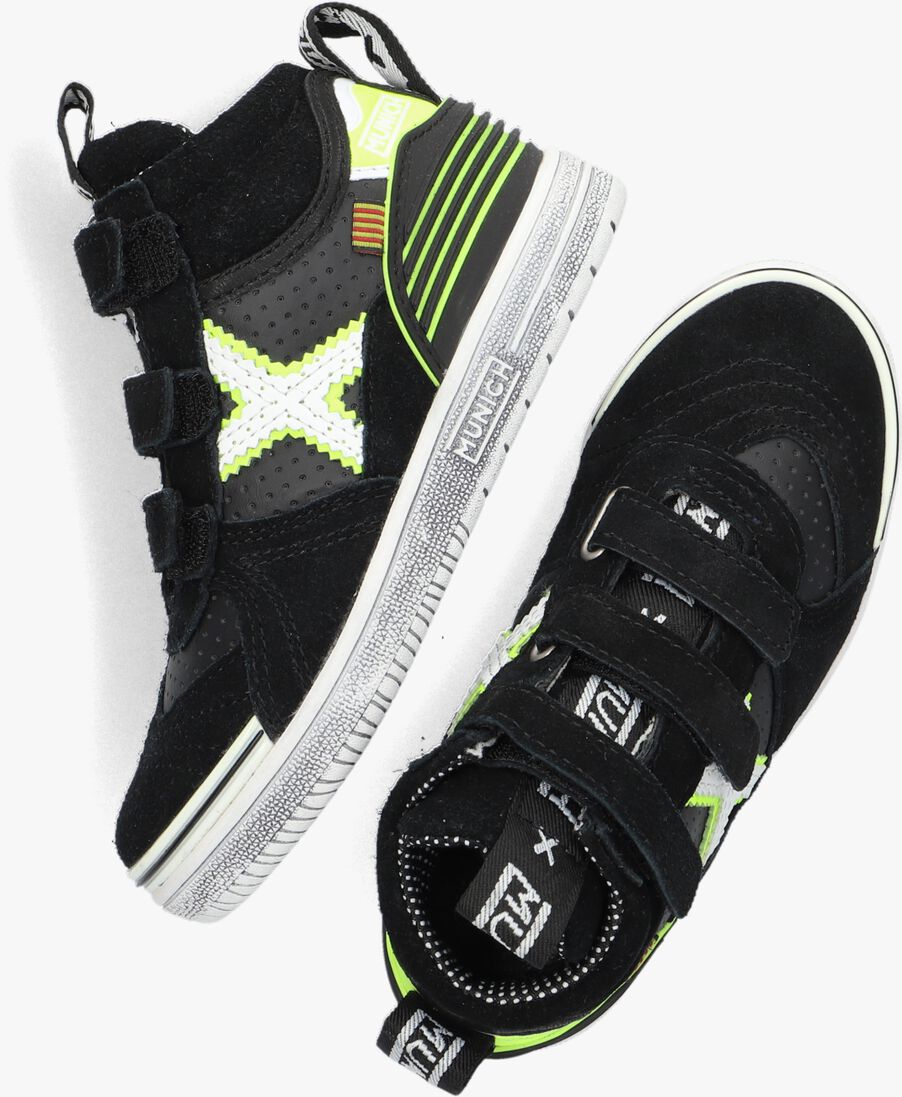 MUNICH zwarte munich hoge sneaker g3 boot velcro