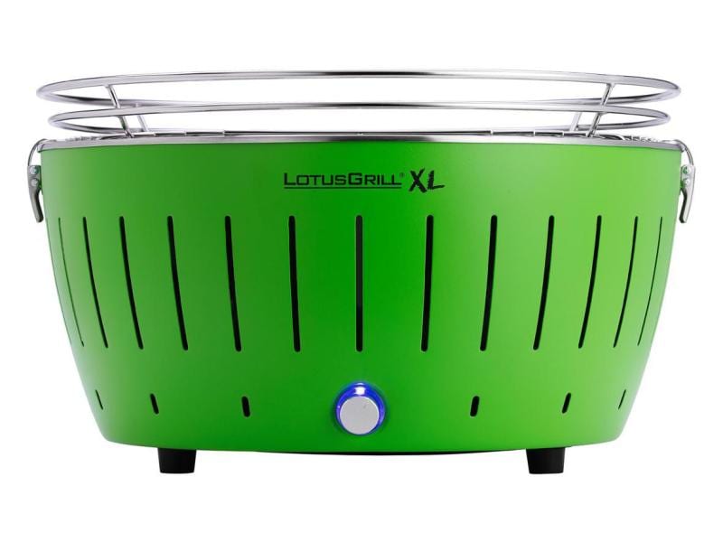 LotusGrill Tischgrill  XL, Limettengrün, Ø 40.5 cm Grillieren mit Holzkohle auch auf dem Balkon