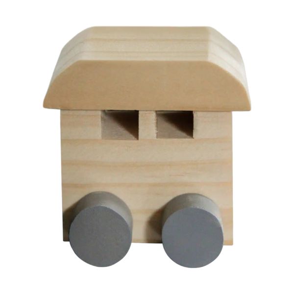 Jep Letters Eindwagon - Hout