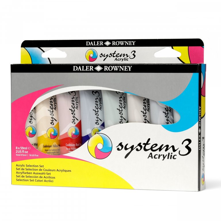 Daler-Rowney Acrylfarbe System 3, Set