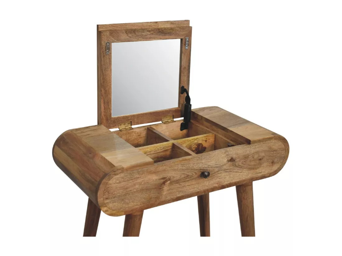 Table de maquillage Mini Oak-ish Ronde