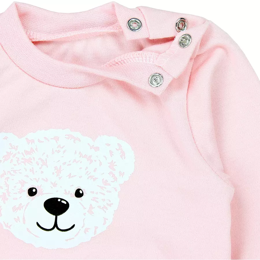 TupTam Baby Mädchen Langarmshirt Babyhose Outfit 2teilig rosaweiß