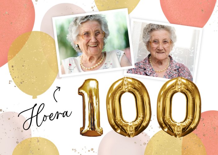 Greetz | Verjaardagskaart | Hoera 100 | Fotokaart