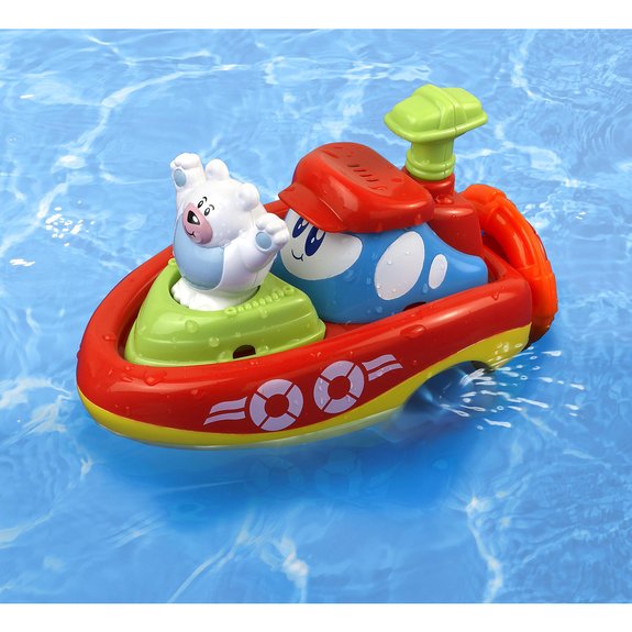 Bateau de bain et capitaine