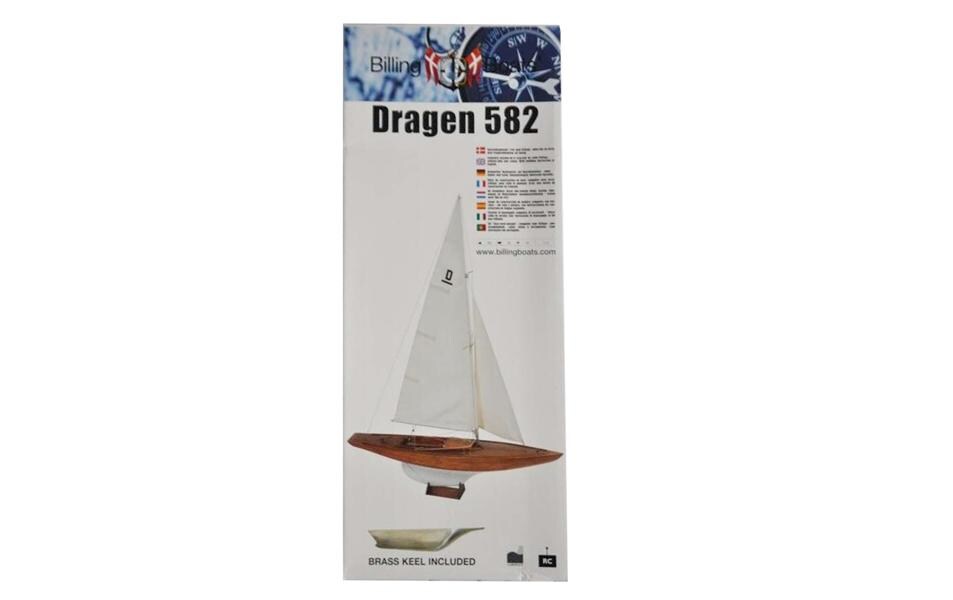 Bausatz Segelboot Dragen, 750 mm 1:12<br>Segelboot Modellbausatz aus Holz