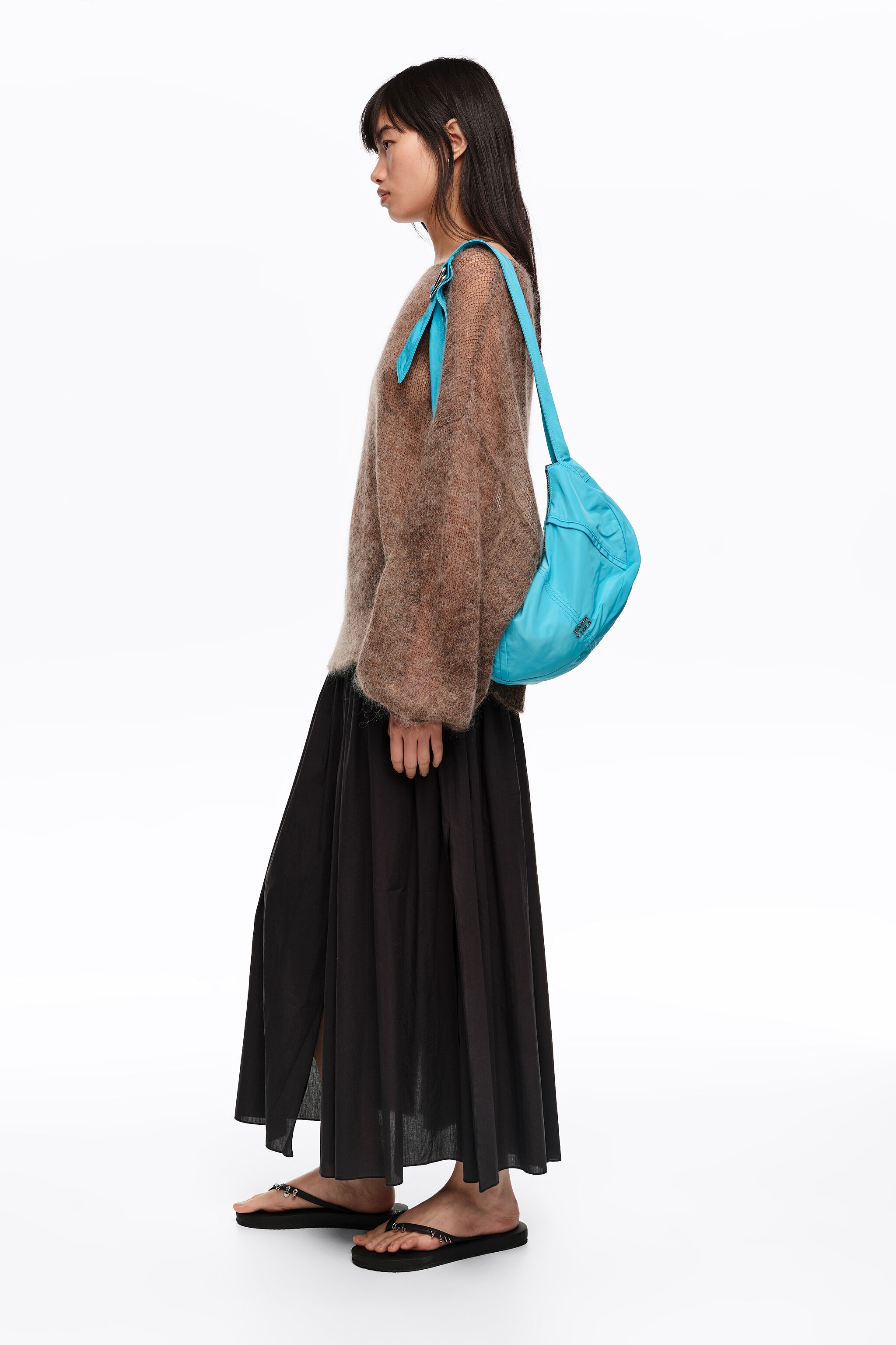Bolsa Moon azul tamanho médio