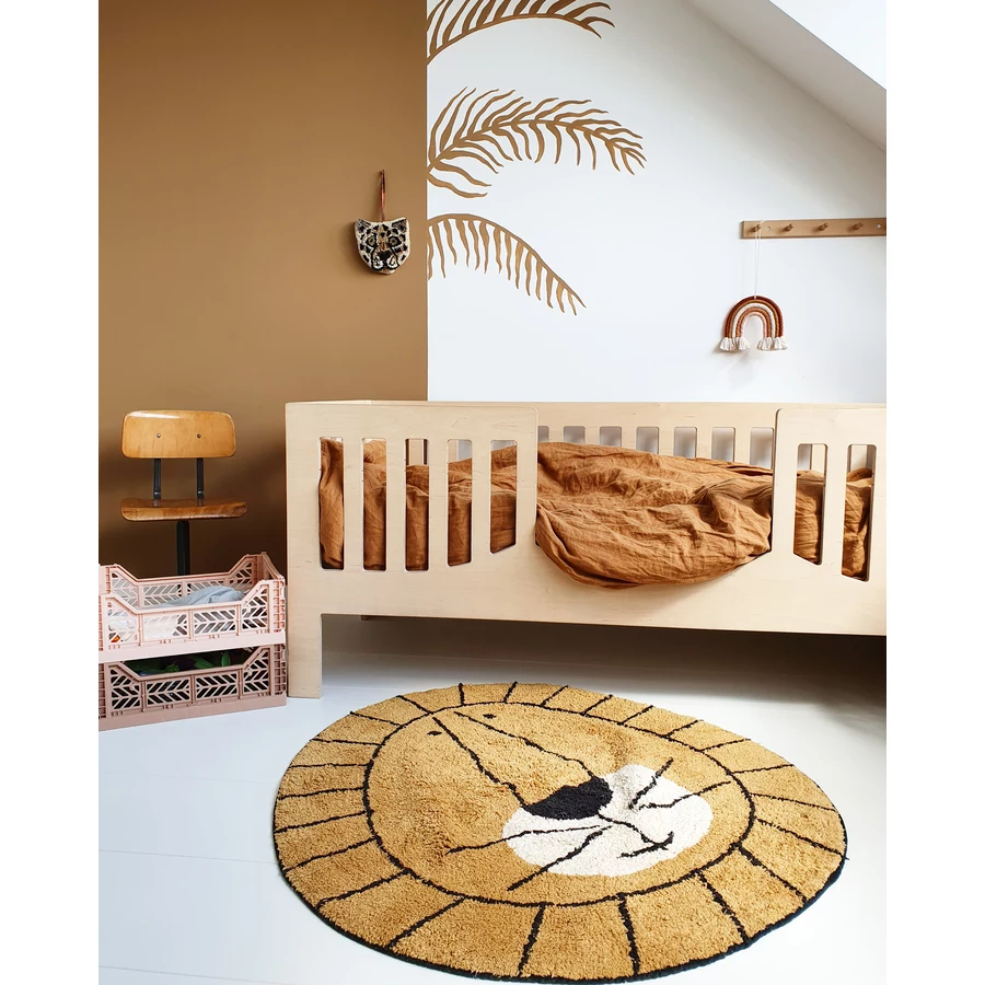 Tapis Petit Kinderteppich Lion ocher Ø 100 cm