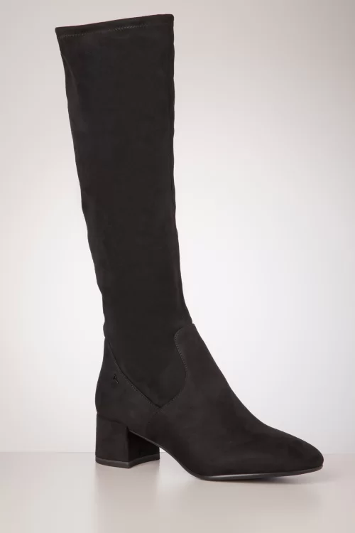 Tamaris Lizzy Suedine laarzen in zwart