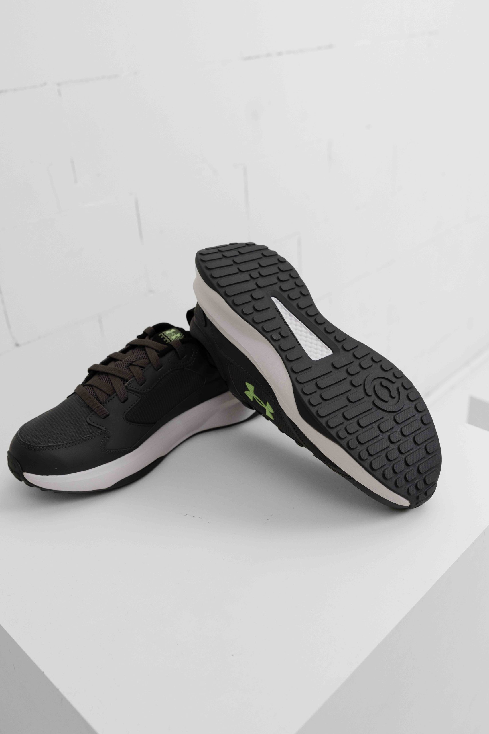Under Armour Charged Edge Sneakers Heren Donkergrijs/Lichtgroen