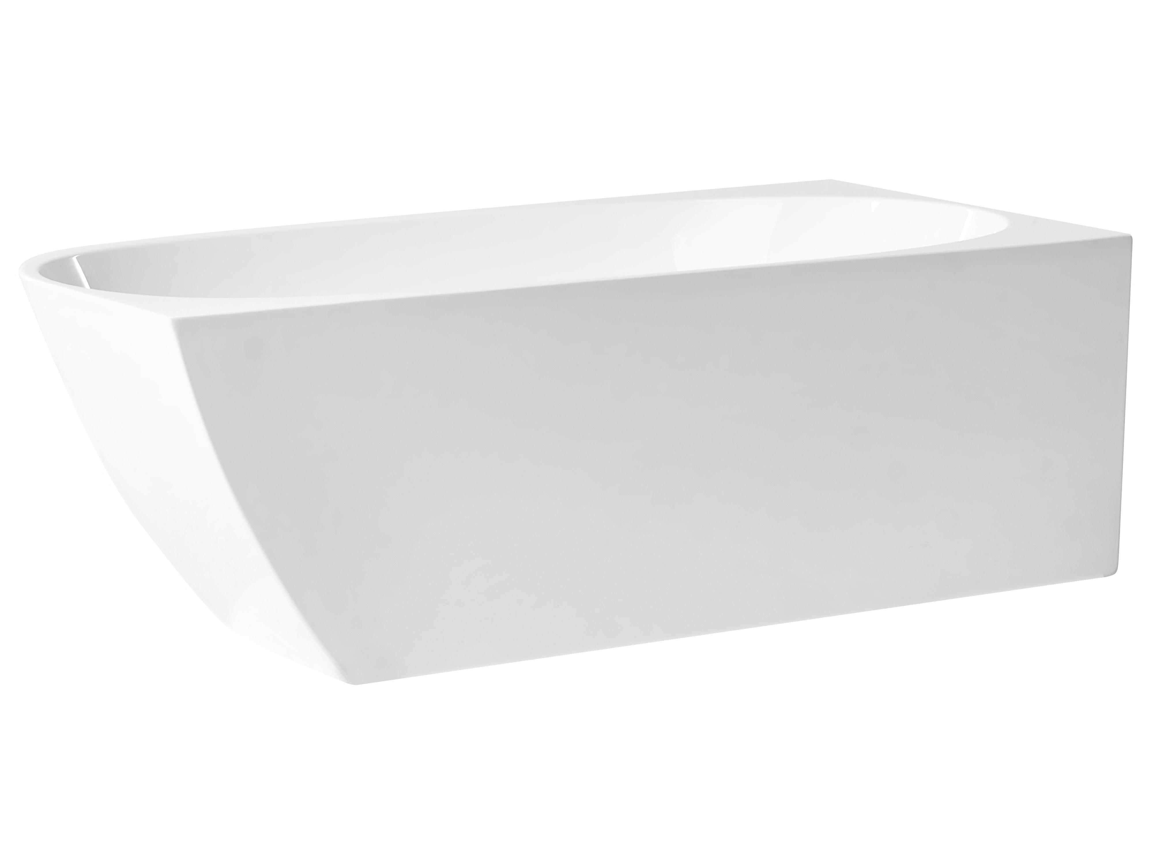 Hoekbad PARNAIBA rechtszijdig 170 x 80 cm Wit