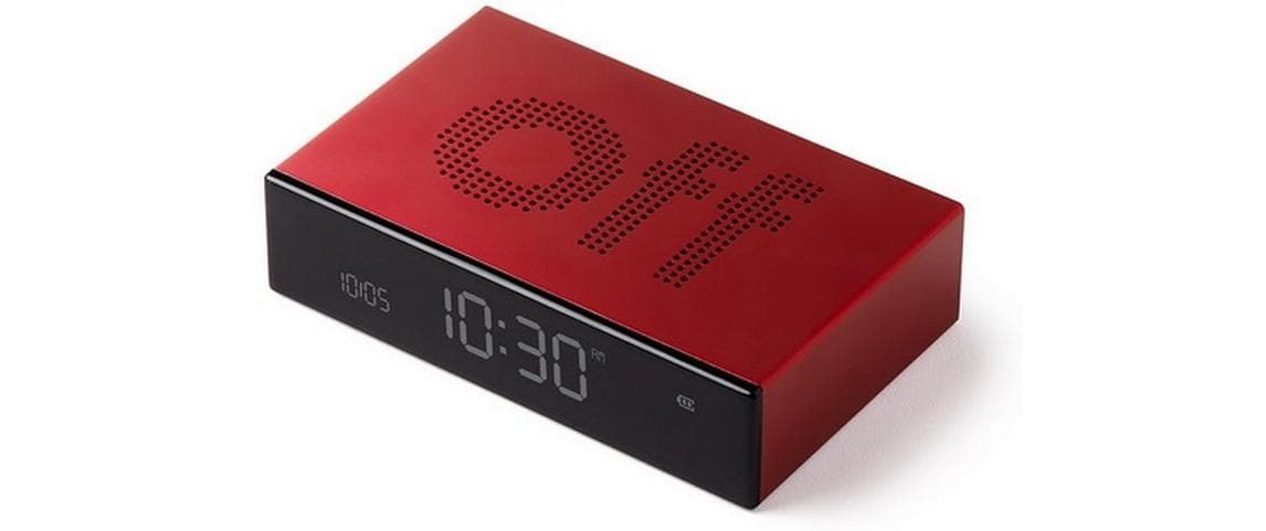Digitalwecker Flip Premium RotLCD-Wecker