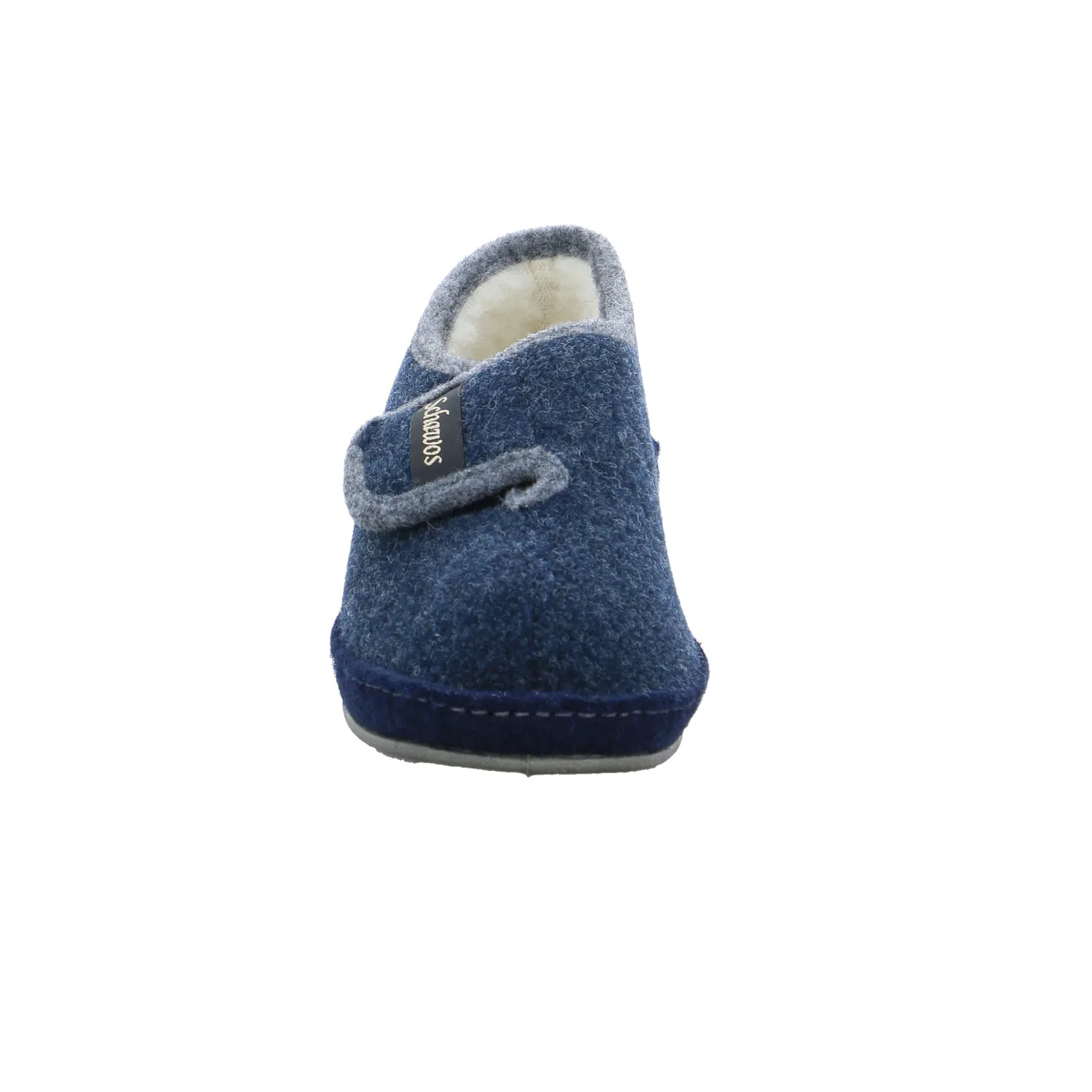 SCHAWOS Hausschuh Blau Textil