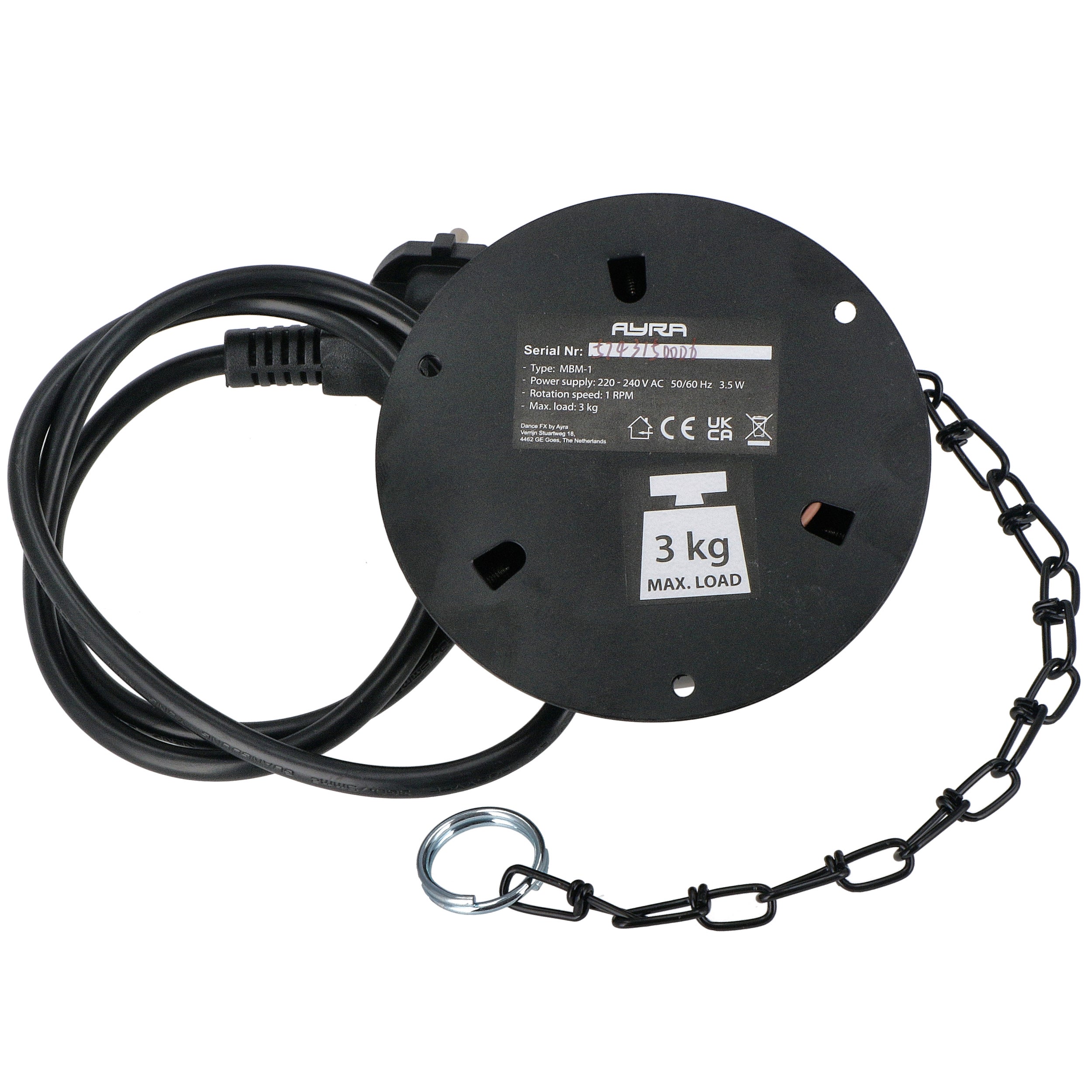 Ayra DanceFX MB5-5x5 spiegelbol 5 cm met motor
