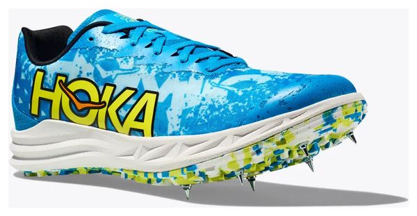 Chaussures Athlétisme Hoka Unisexe Crescendo XC Bleu Jaune