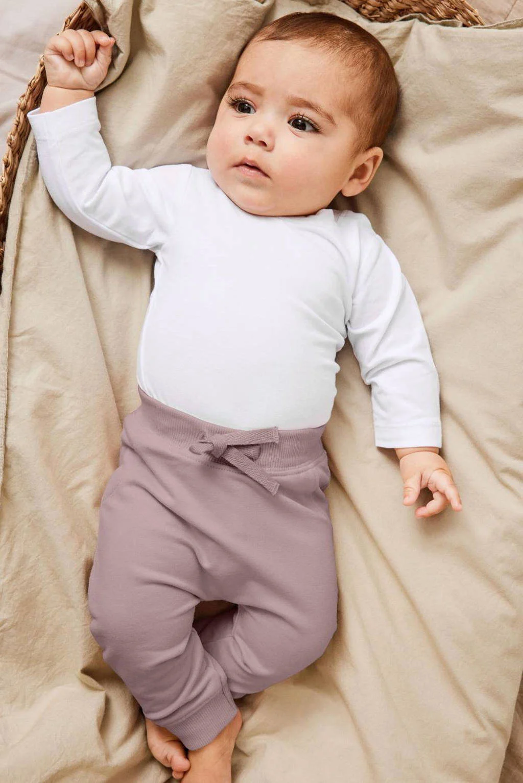 NAME IT baby regular fit broek NBNTAKKI roze