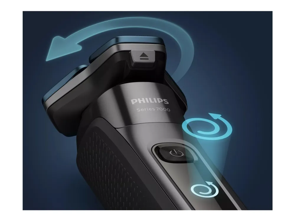 Philips 7000 Series S7886 - Shaver - trådløs - blæksort - med Phillips OneBlade