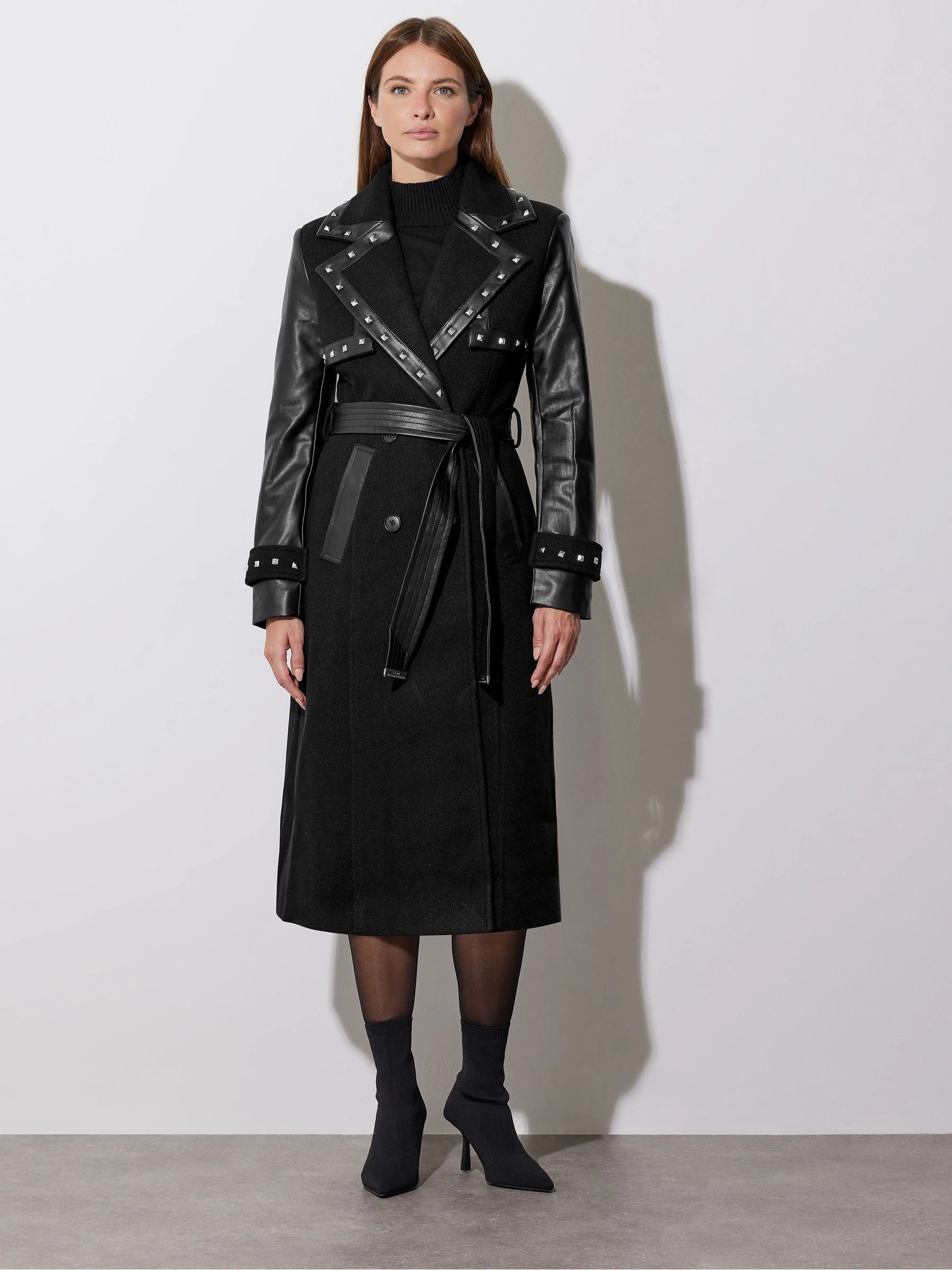Star By Julien Macdonald jas met studs en PU-details