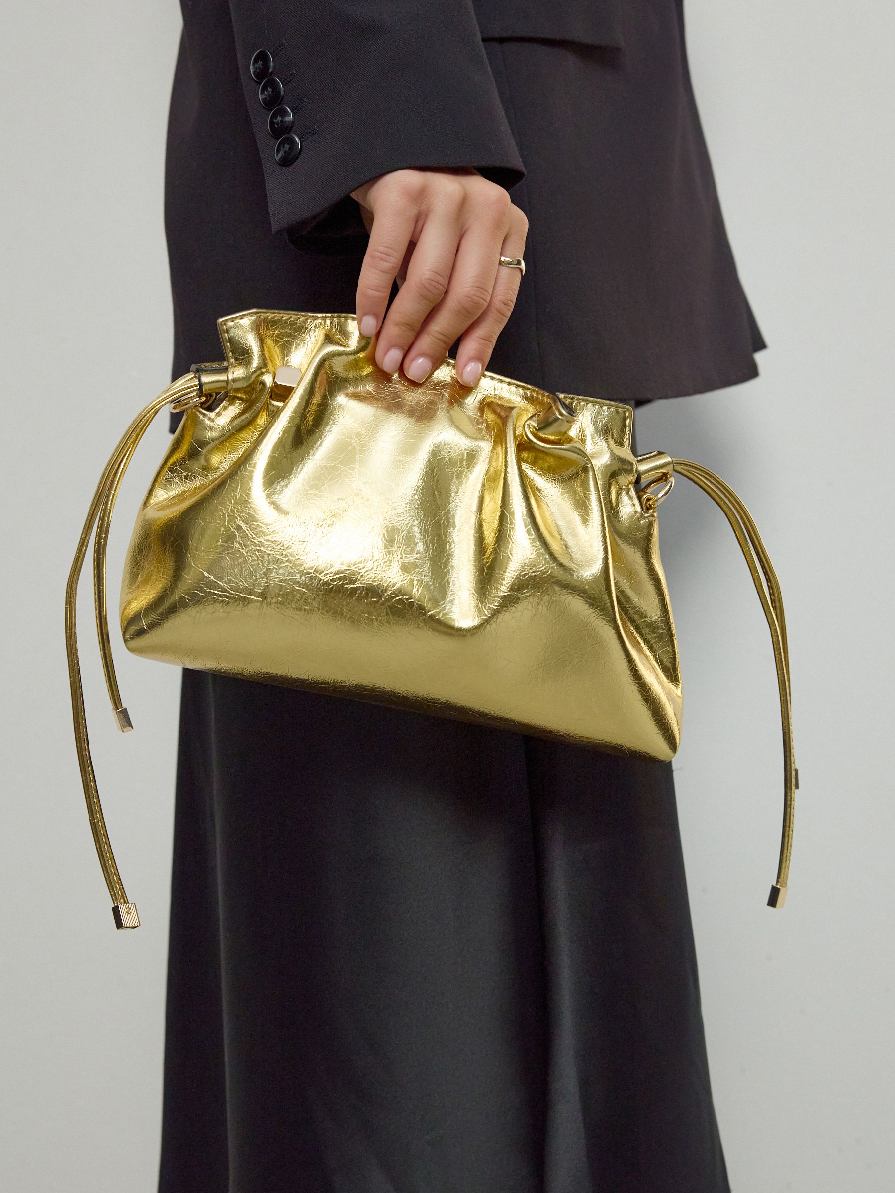 Goud - Clutch met ruches