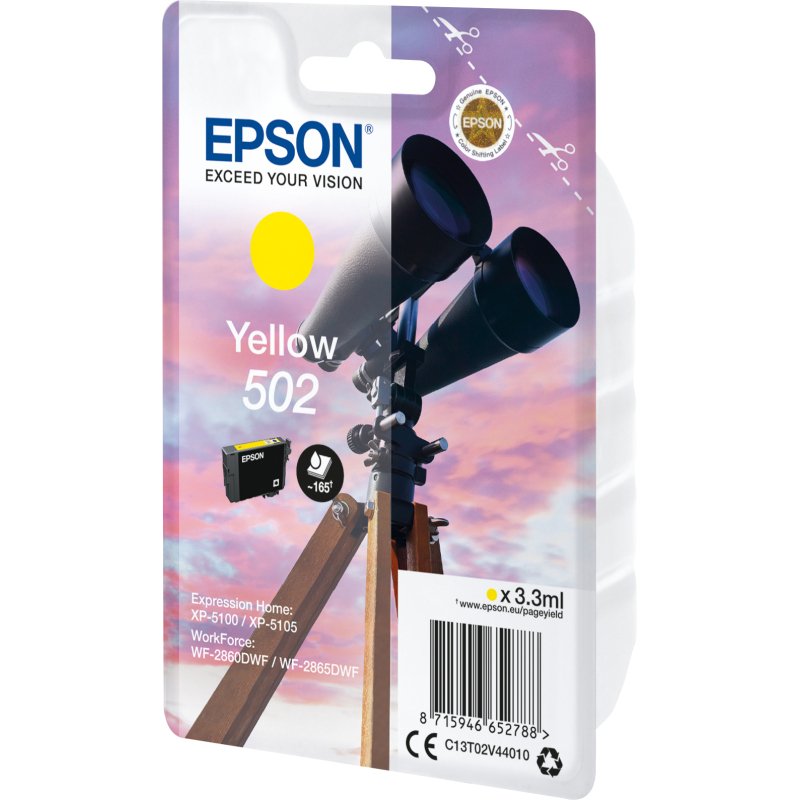 Epson Singlepack Yellow 502 Ink
