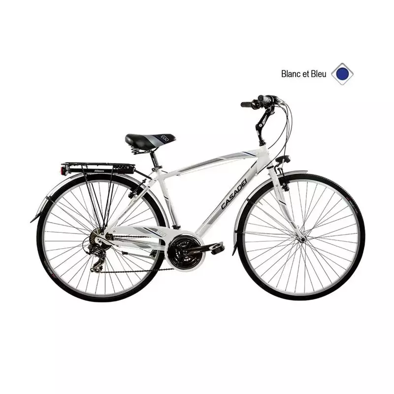 Vélo CASADEI ctb 28´´ ego homme blanc-bleu h52h52 Blanc bleu