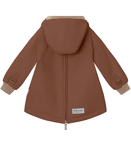 Mini A Ture Winterjacke - Babywen Fleece - Rootbeer Brown