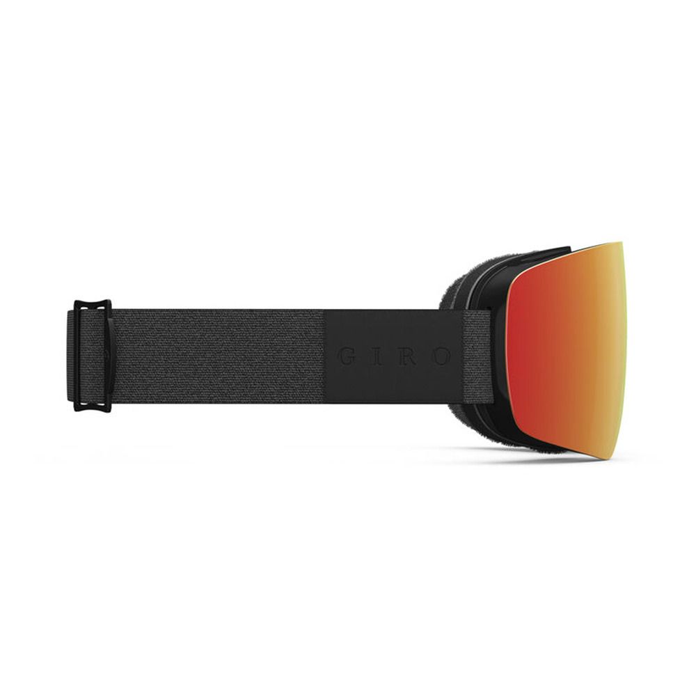 Giro CONTOUR - Masque ski Homme black mono/vivid ember + Écran supplémentaire vivid infrared