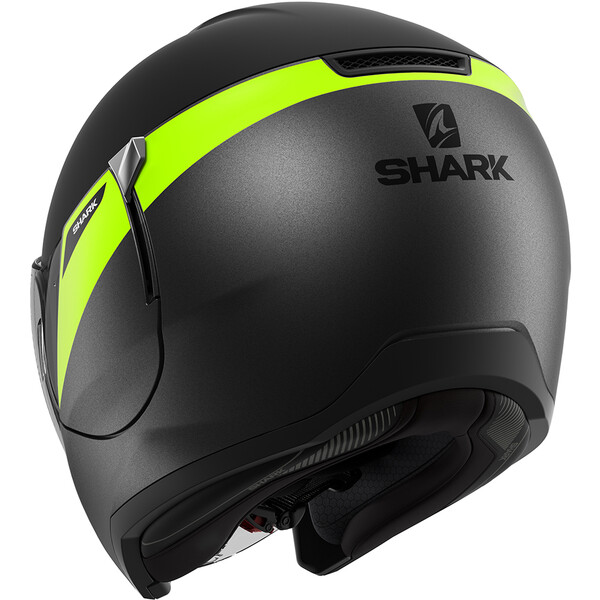 Shark - Casque Citycruiser Karonn Gris Mat / Noir Mat / Jaune