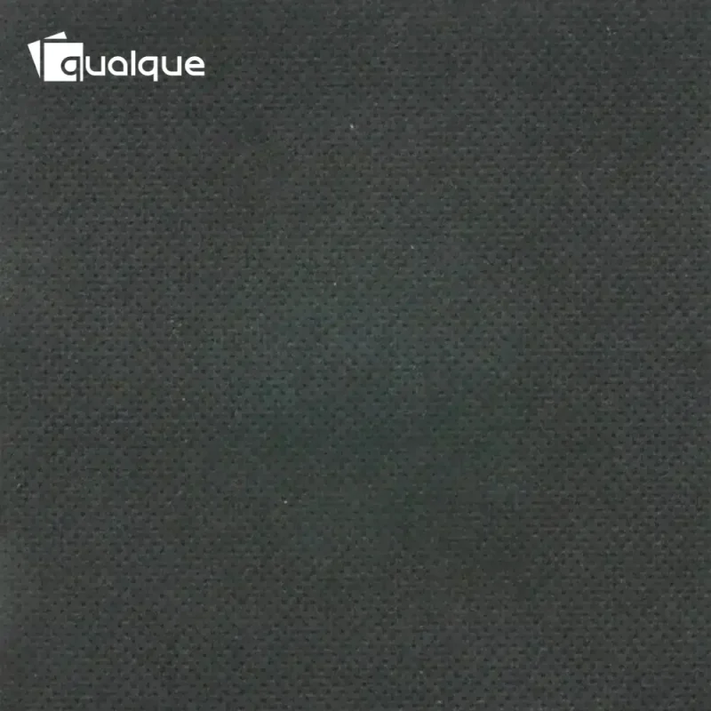 QUALQUE – Serviette de table ouate – 20×20 – Noir– x6000