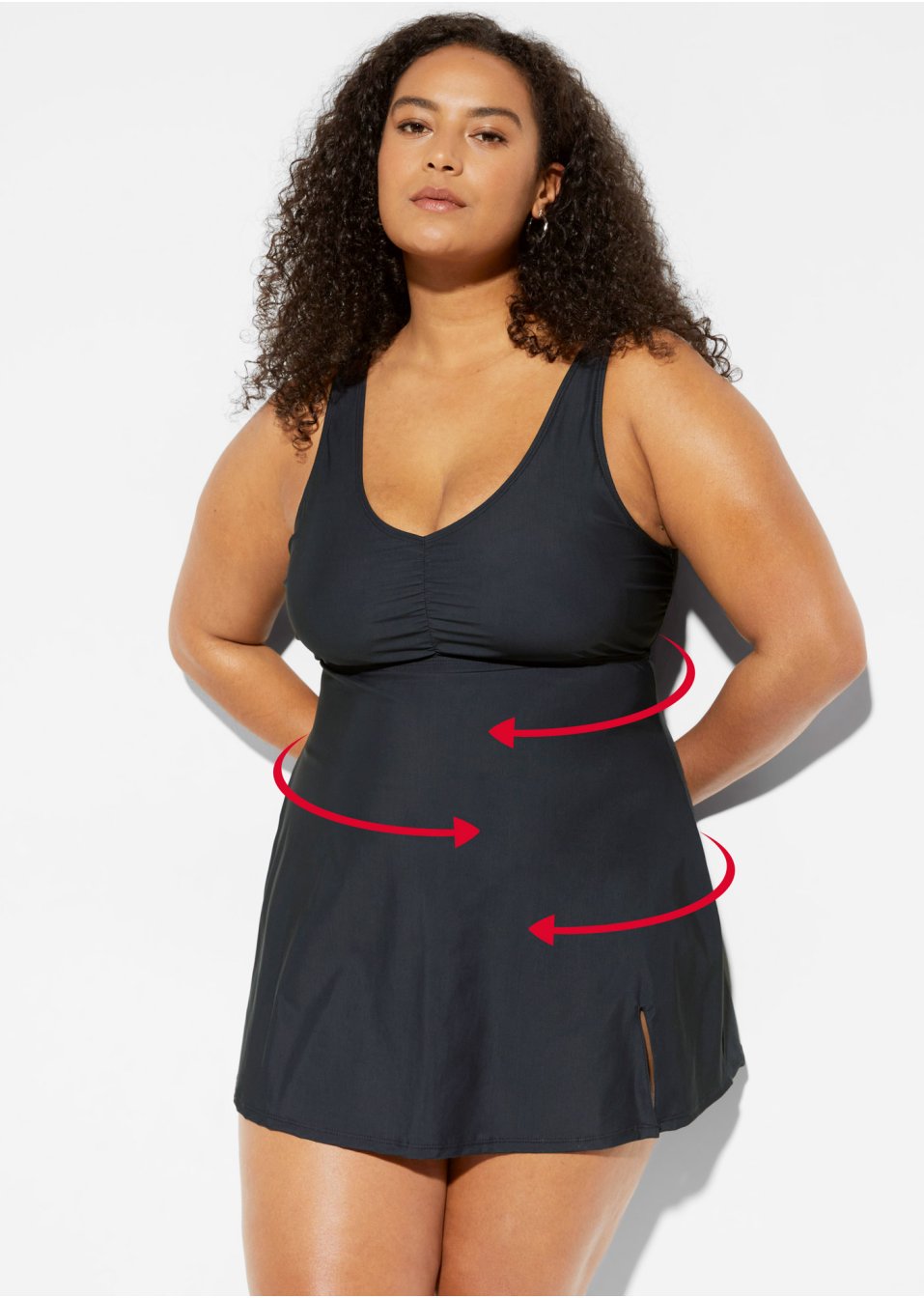 Robe de bain sculptante avec effet sculptant modéré