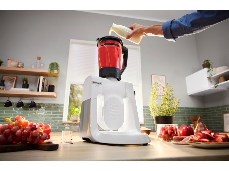 Bosch Küchenmaschine Serie 6 MUMS6EW22 Edelstahl/Weiss Multifunktionales Küchengerät