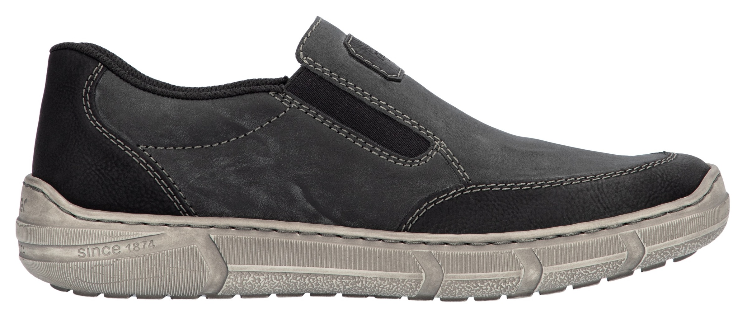 Rieker Slipper  , Slip-on Sneaker, Halbschuh, Schlupfschuh mit beidseitigem Gummizug