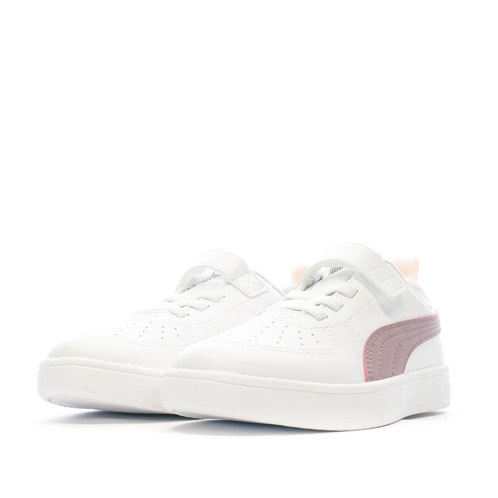 Puma Baskets Blanches/Violet Fille Puma Rickie