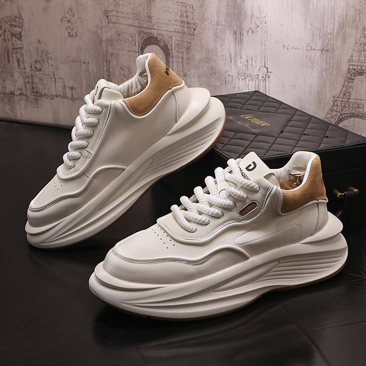 Mr Ozera - Platform sneakers met tweekleurige letters (verschillende ontwerpen)