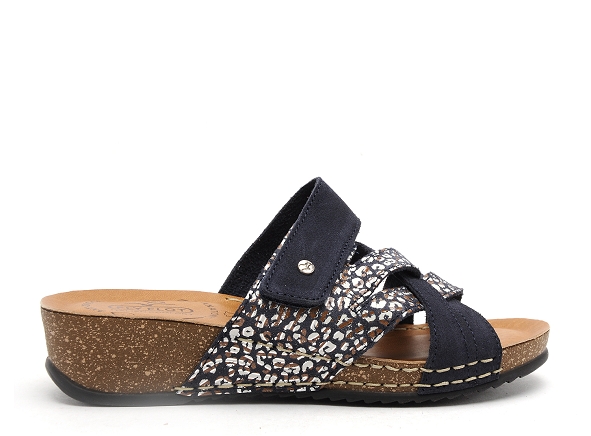 Flyflot mules et sabots plats femme flaxal bleu