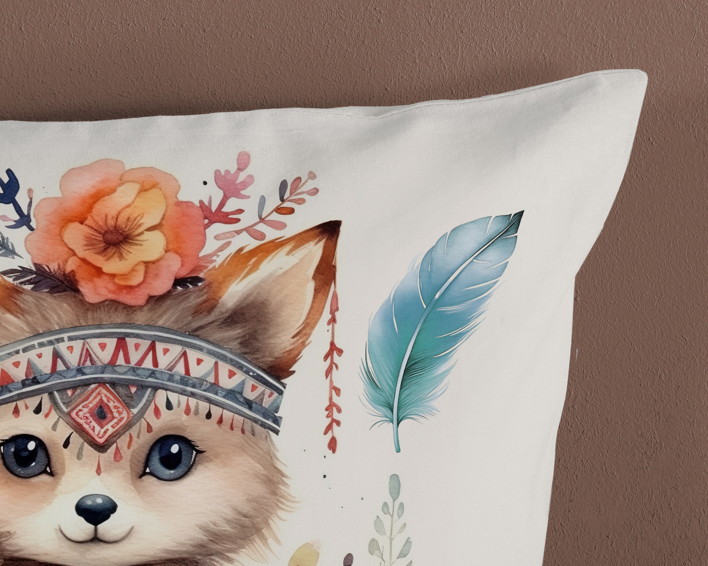good morning Kinderbettwäsche »Hay« 2 Stk. tlg. Baumwolle, 135x200, Reissverschluss, Wendeoptik, Kind, Fuchs, Boho Sand