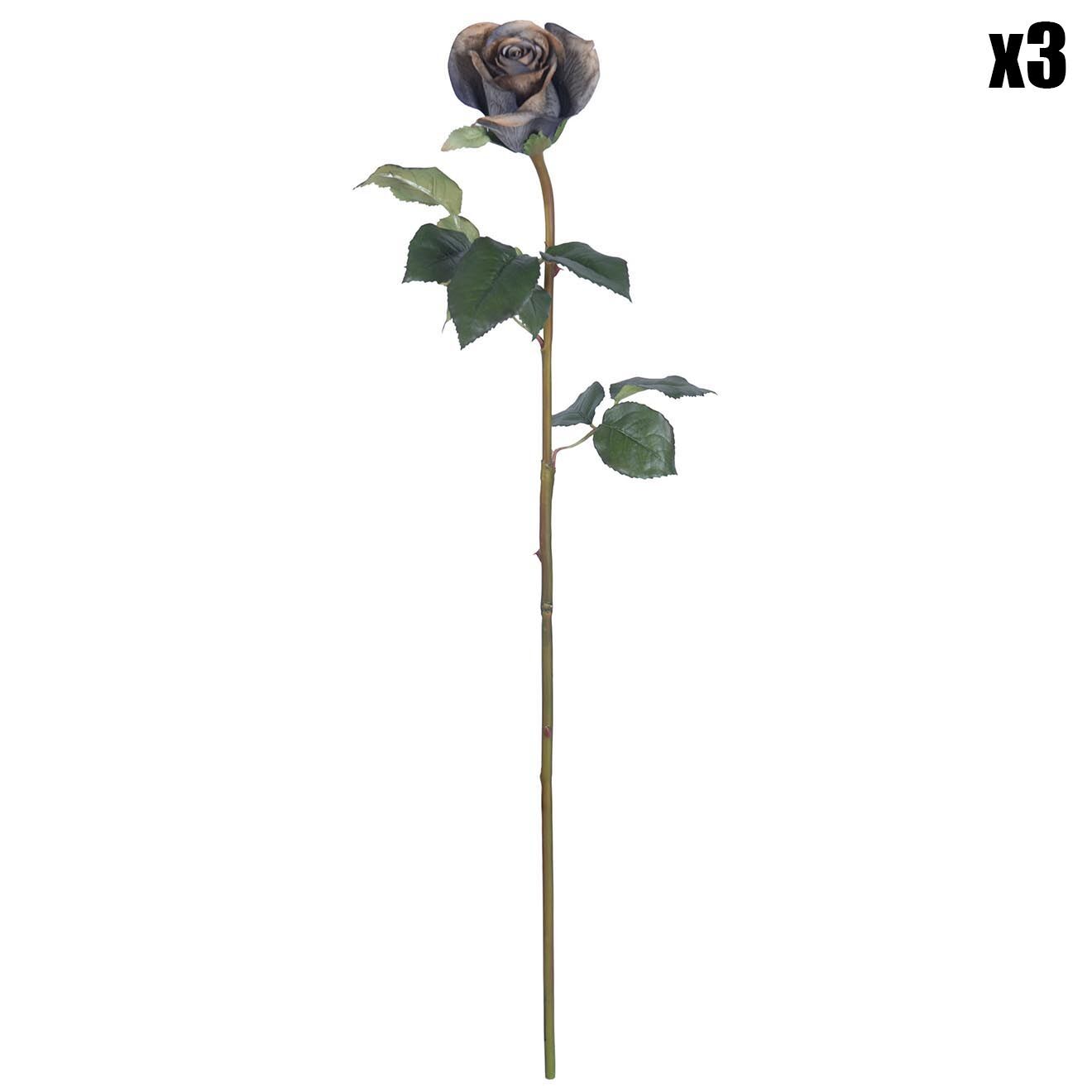 Pomax 3 Roses multicolores - 75 cm