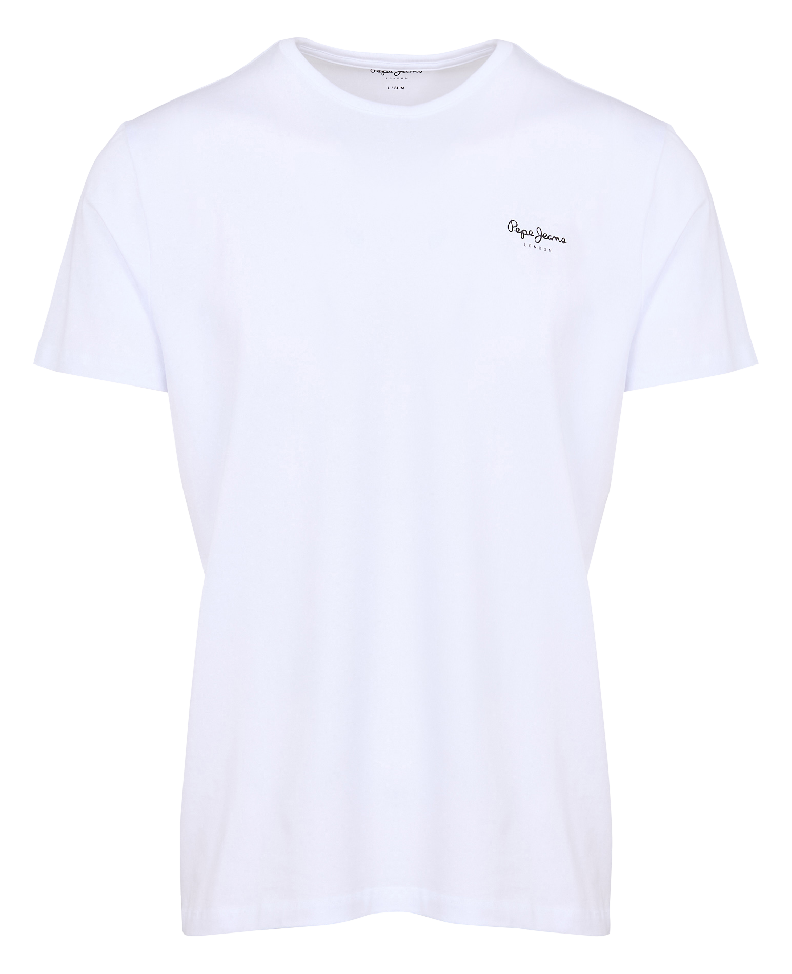 Tee-shirt droit en coton mélangé | Blanc