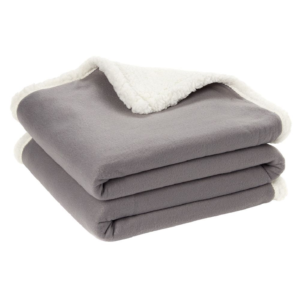 Plaid polaire dos sherpa 152x127 cm