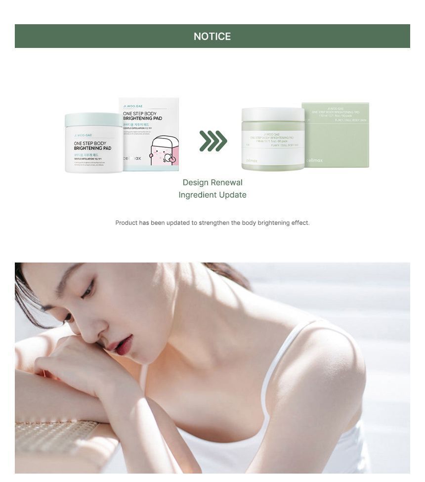celimax - JIWOOGAE One Step Body Brightening Pad