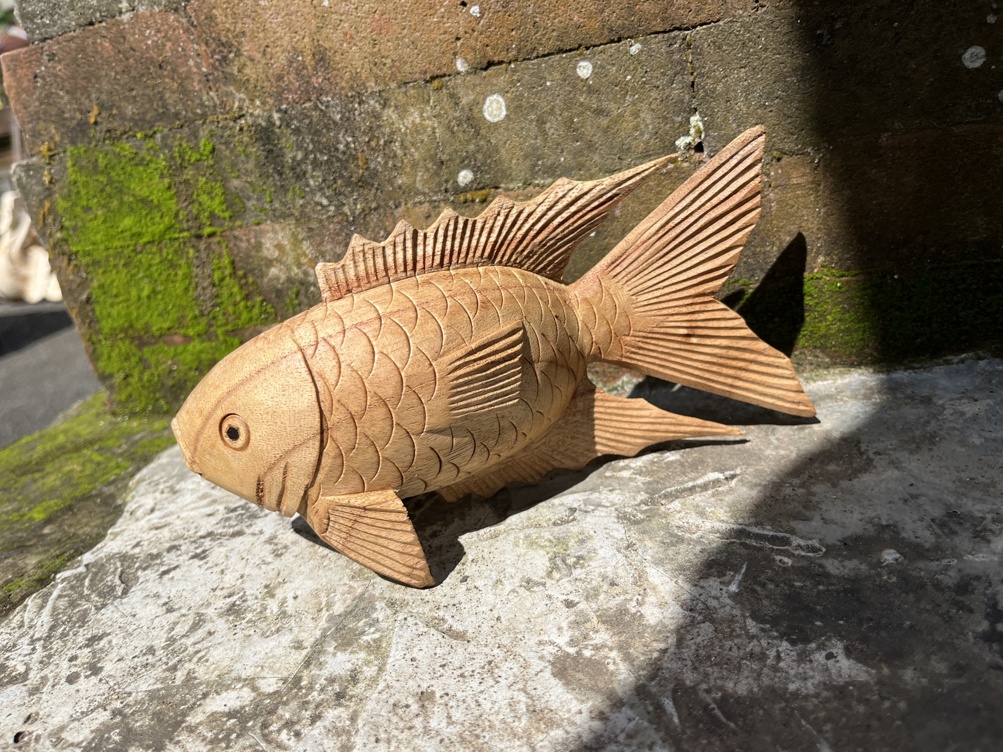 Figur 'Fisch', aus Suarholz, B 20 cm, H 10 cm, L 6 cm von fischer's lagerhaus