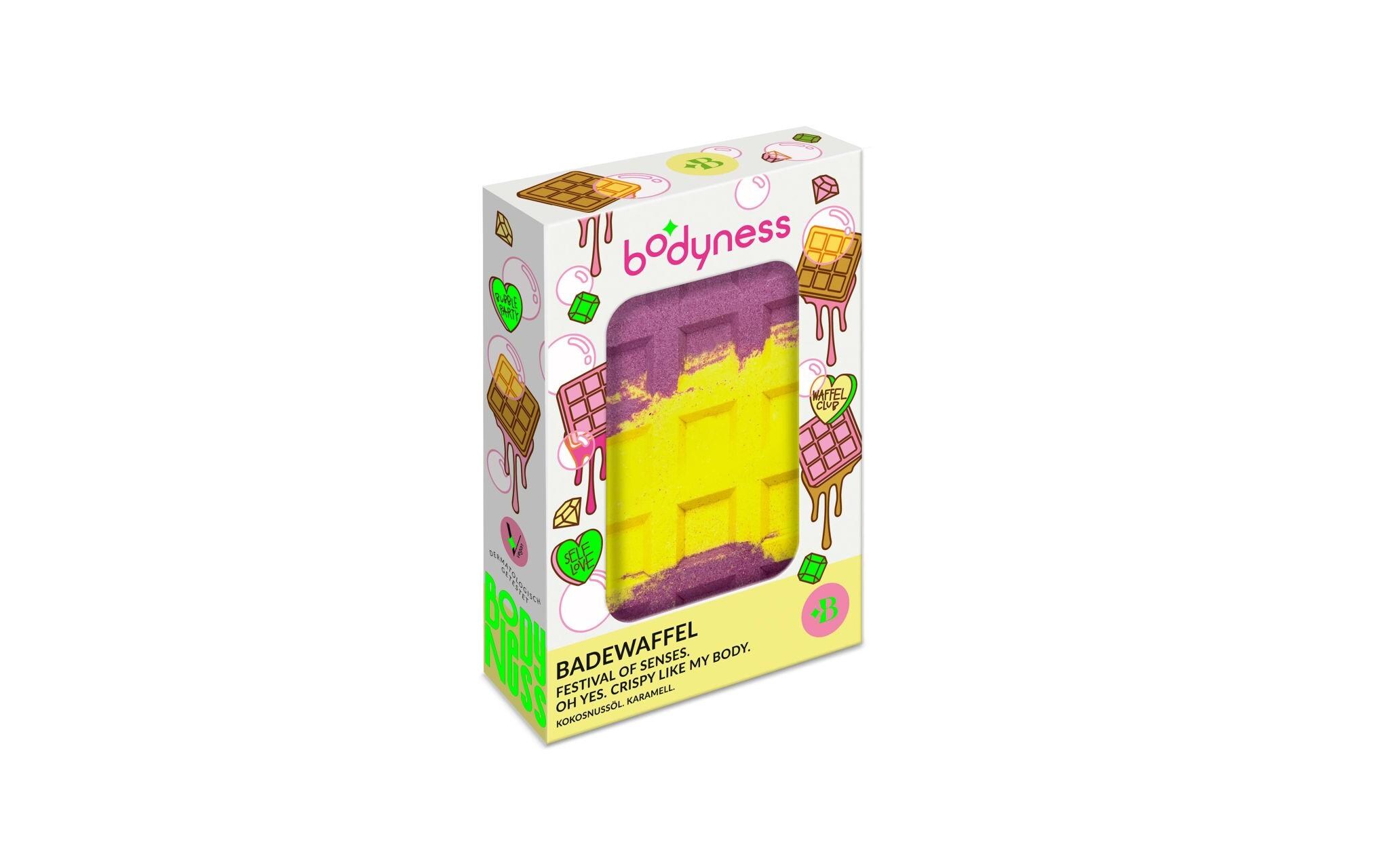 Bodyness Badewaffel 1 Stück, assortiertBadewaffel pflegt die Haut zart