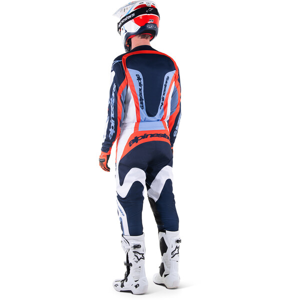 Alpinestars - Maillot Fluid Agent Blanc / Bleu / Orange