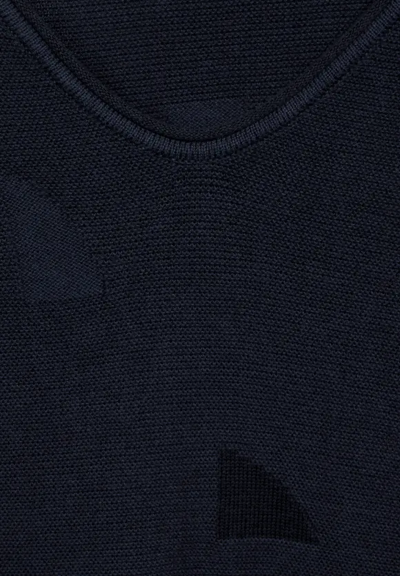 Struktur Strickpullover - universal blue