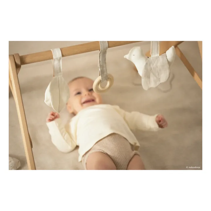 Nobodinoz Jouets pour arche d'éveil - Lin français | Beige